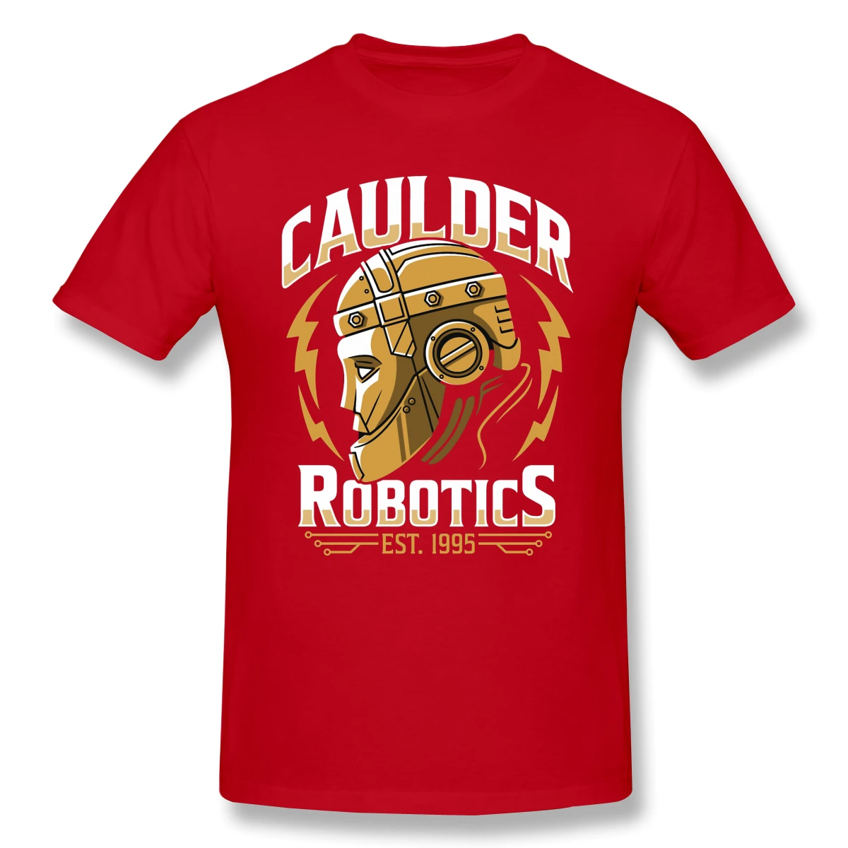 Caulder Robotų vyriški Marškinėliai Medvilnė Modelis Trumpas Vasaros Rankovės doom Atsitiktinis Marškinėlius Dovanų Idėja Viršūnės