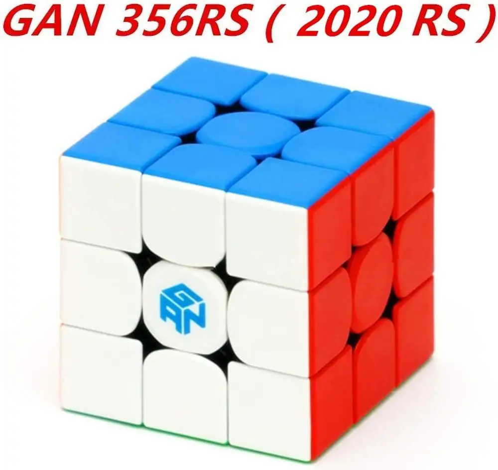 CuberSpeed Gan 356 RS 3x3 stickerelss Magic Cube GAN 356 R S 3x3x3 Greitis Kubo Galvosūkį (356RS Versija)