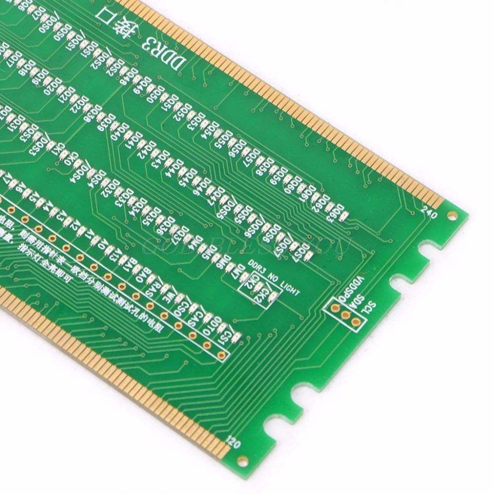 DDR2 ir DDR3 2 in 1 apšviestas Testeris su Šviesos Darbastalio Plokštė Integriniai Grandynai Lašas Laivybos