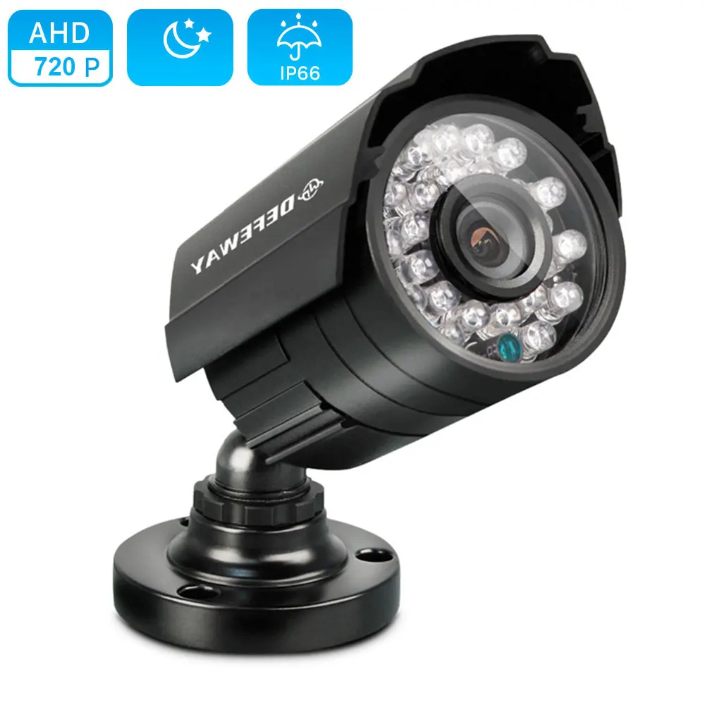 DEFEWAY 1080P 720 HAINAUT Analoginis CCTV Kameros Vaizdo Stebėjimo Saugumo Kameros Atsparūs infraraudonųjų SPINDULIŲ Naktinio Matymo Kulka Kamera DVR
