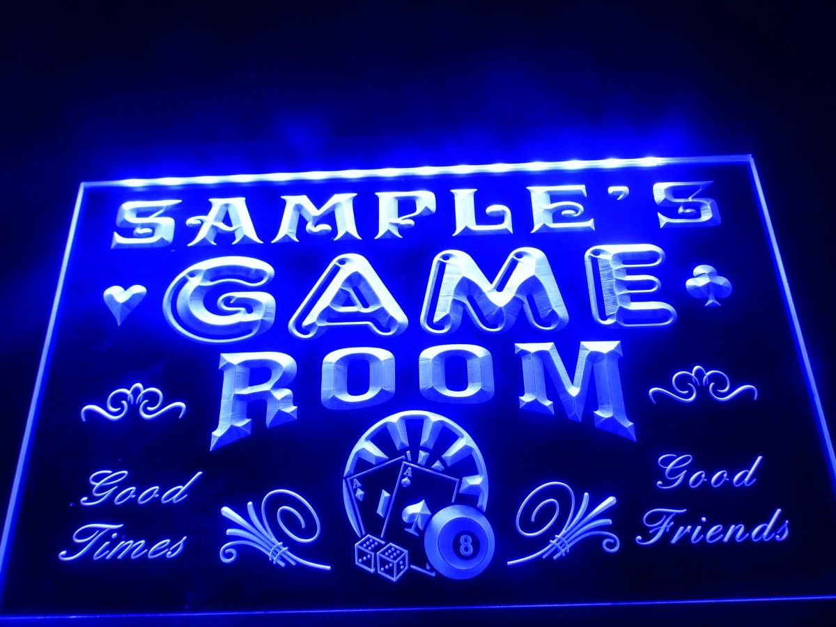 DZ013 - Žaidimų Kambarys Vyras Urvas Alaus Baras LED Neon Light Ženklas kabo ženklas, namų dekoro amatai