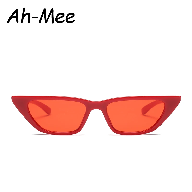 Derliaus Cat Eye Akiniai nuo saulės Moterims Mielas Retro Markės Dizaineris Mažas Butas viršų Saulės Akiniai Stačiakampio Moterų UV400 oculos de sol