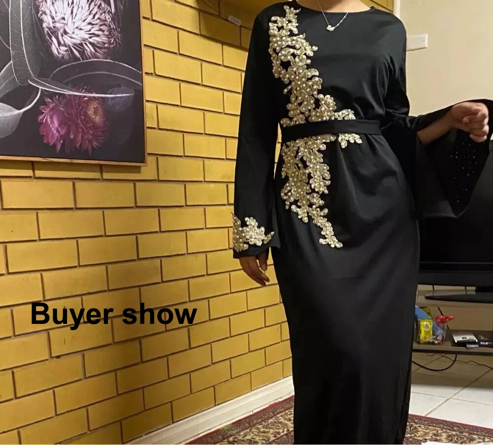 Dubajus Arabų Islamo Apranga Moterims Musulmonų Suknelė duobute Gėlių Spausdinti Nėriniai-up slim Maxi Abaja Suknelės Kaftan Islamas Kostiumas femme