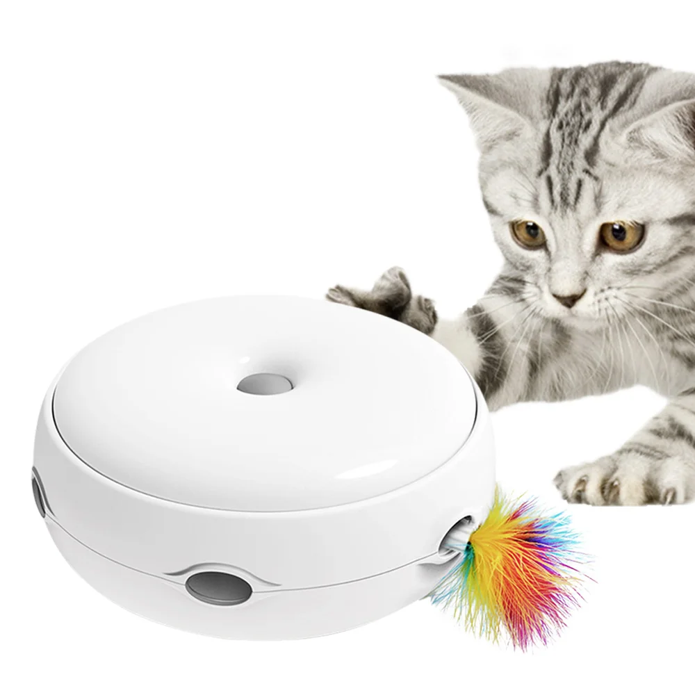 Elektros Katė Žaislas Smart Dantį Cat Stick Crazy Žaidimas Verpimo Ratas Gaudyti Pelę Spurgos Automatinė anti-slip aukštos kokybės
