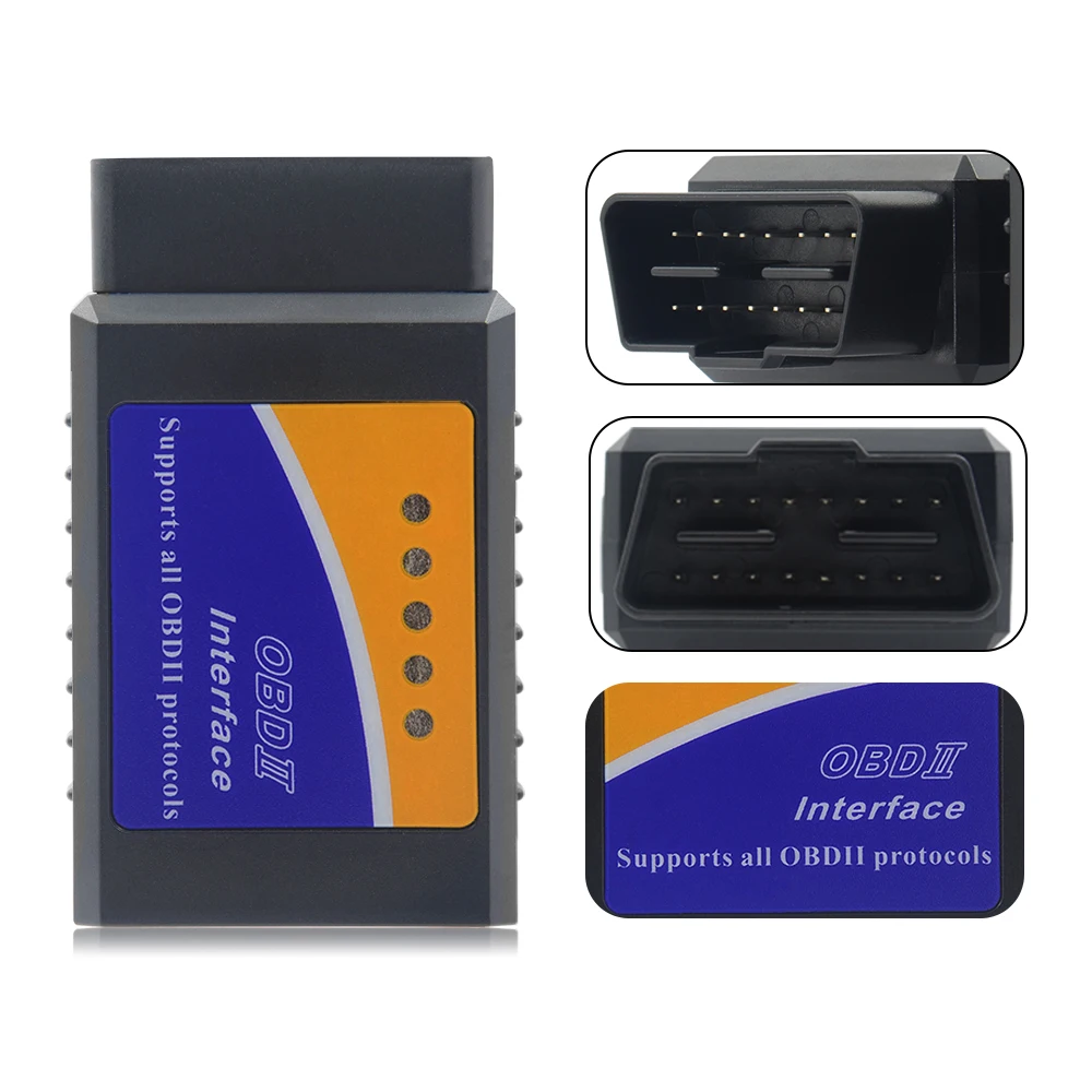 Elm327 OBD2 Bluetooth V1.5 Elm 327 1.5 V OBD 2 Automobilių Diagnostikos Įrankis, Skenerio Elm-327 OBDII Adapteris Auto Diagnostikos Įrankis