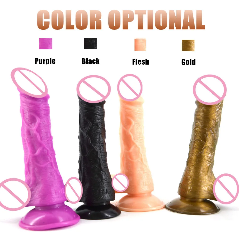 FAAK Dildo realus naujas aukso dildo netikras penis sekso žaislai moterims, dirbtinis penis su siurbtuko erotika masturbacija produktus