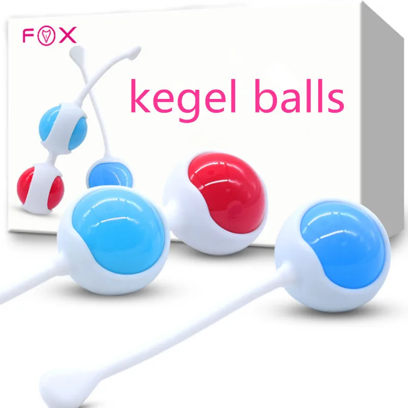 FOX Saugaus Silikono Kegel Balls ben wa kamuoliukus Makšties Sugriežtinti Naudotis Vibratorius Suaugusiųjų sekso žaislai moters Makšties Rutuliukai