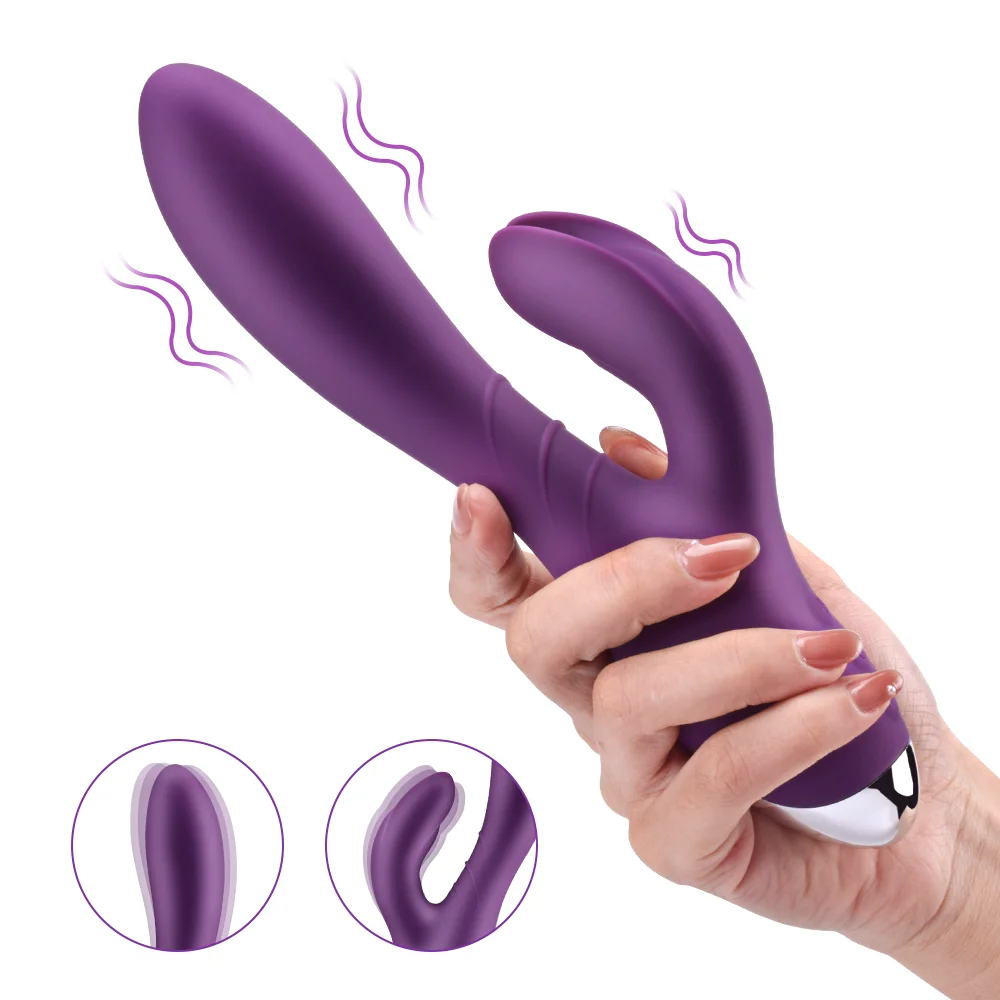 G-taško Vibratorius USB Įkrovimo Triušis Išjungti Dildo Klitorio Stimuliacija, Masažas SHAKI Moterų Suaugusiųjų Sekso Parduotuvė, Sekso Žaislai Moterims