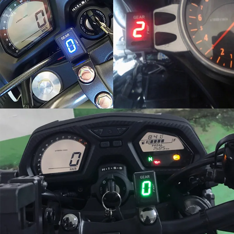 GSF650 Motociklo LCD 1-6 Lygį Pavarų Indikatorius Skaitmeninis Pavarų Metro Suzuki DL650 DL1000 V-strom DL 1000 Vstrom GSF 650 GSF1250