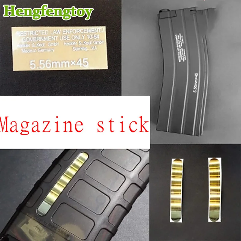 Gelis kamuolys ginklai nerfie PMAG jinming 168 RANDAS M4 HK416 žurnalas metalo pasta 