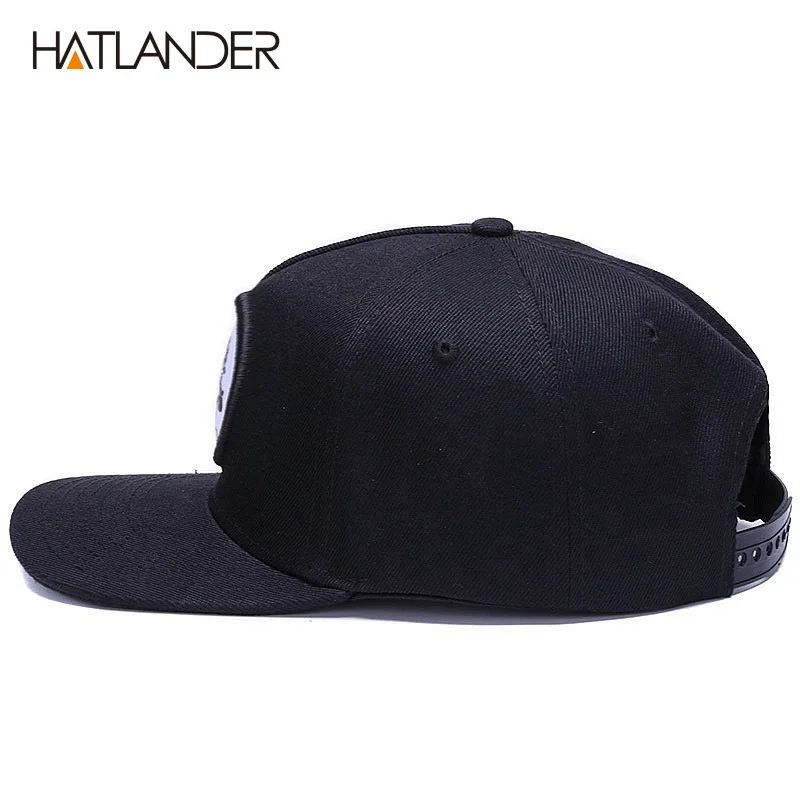 HATLANDER Originalus kaulų beisbolo kepuraitę snapback hip-hop kepurės vyrams, moterims saulės bžūp gorras aukštos kokybės įrengtas butas bill snapback cap