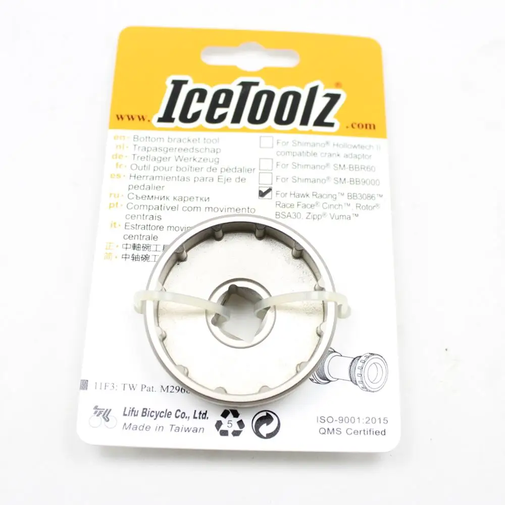 Icetoolz M097 12-Dantų Žingsniu BB Diegimo Įrankis Apačioje Laikiklis Įrankių Valiklis BB Wrenchbike remonto įrankiai