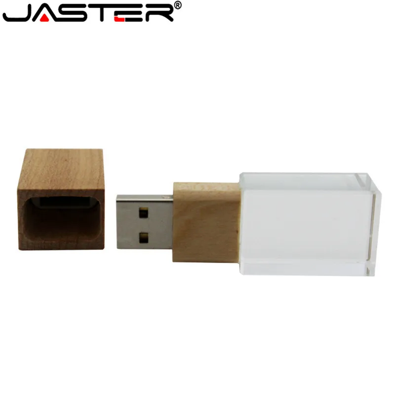 JASTER krištolo, medinių USB 2.0(nemokamai logotipą) flash drive, u disko pendrive 4GB 8GB 16GB 32GB 64GB atmintinę nemokamas pristatymas
