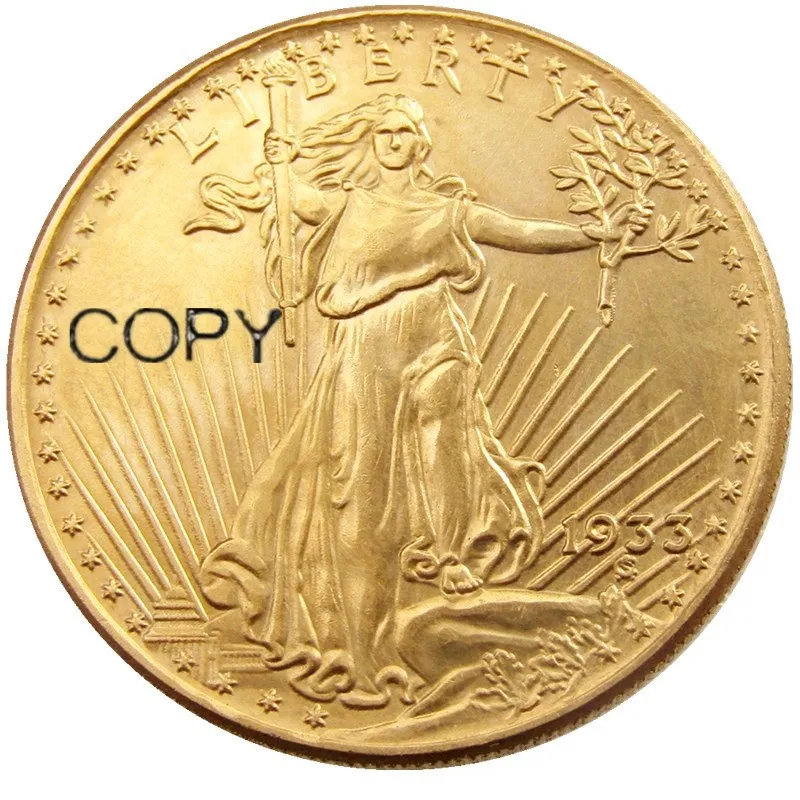 JAV 1908 - 1933 SAINT GAUDENS $20 AUKSO DOLERIS Auksą, Padengtą Monetos Kopija