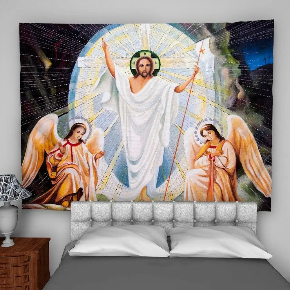 Jėzus Kristus Sienos Meno Gobelenas Uniqued Užsakymą Miegamųjų Namo Apdaila