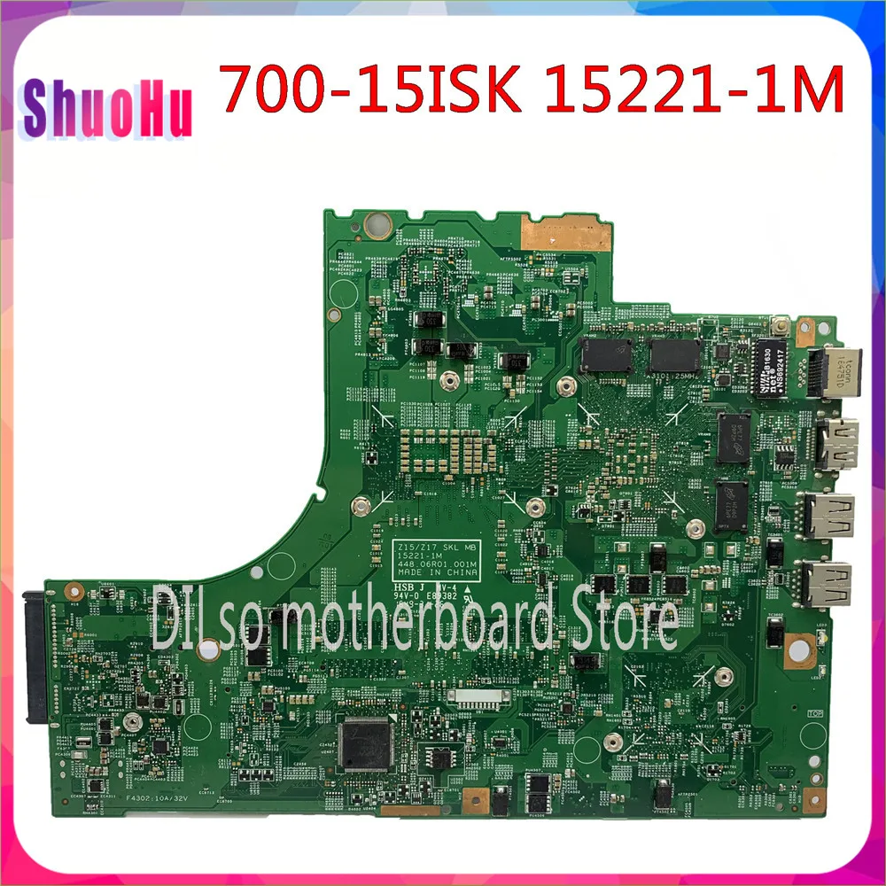 KEFU 15221-1M Nešiojamojo kompiuterio motininė Plokštė Lenovo 700-15 700-15ISK Motherbaord DDR4 I5-6300HQ GTX950M-4GB 15221-1 M Mainboard Išbandyti