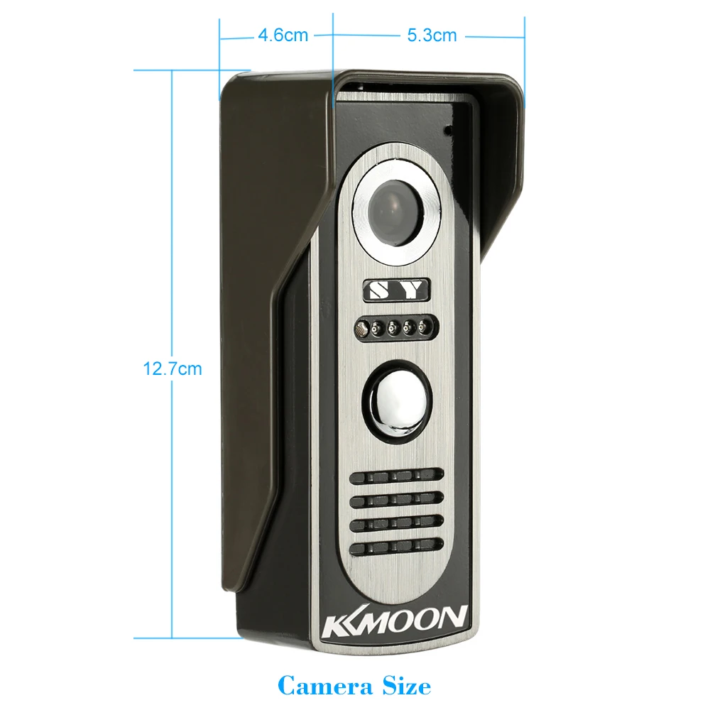 KKmoon Laidinio Vaizdo Duris Telefono Sistema, Vaizdo Domofonas Doorbell 7
