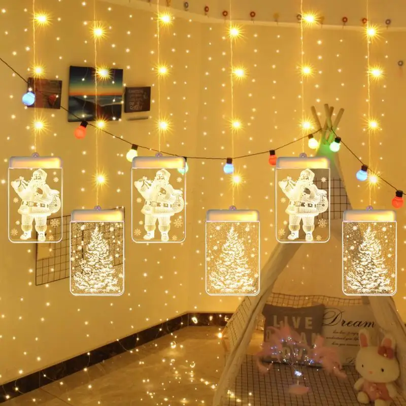 Kalėdų Dekoracijos Namų 1Pcs Kalėdų Senelio Elnių Varpai LED Pasakų Žibintai Papuošalai Navidad Naujųjų Metų 2021 Kalėdos Natal