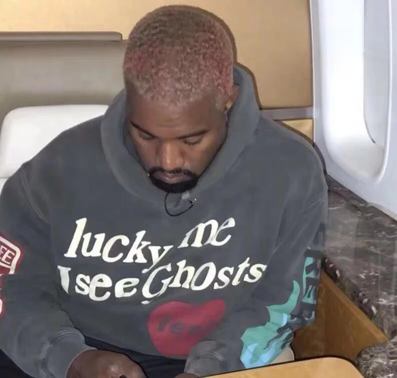 Kanye West Grafiti Raštas Spausdinti Plius Aksomo Palaidinukė Vyrų Harajuku Vilnos Hoodie Hip-Hop Svetimas Dalykų Gobtuvu Hoodies