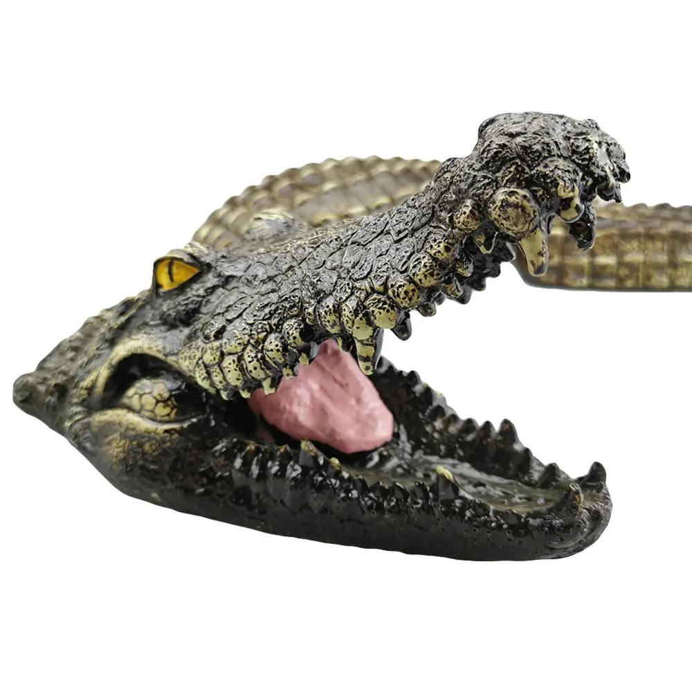 Kintama Krokodilo Galva Vandens Masalui Sodas, Tvenkinys Meno Dekoro Goose ' s Predator Garnys Antis Kontrolės Sodo Puošmena