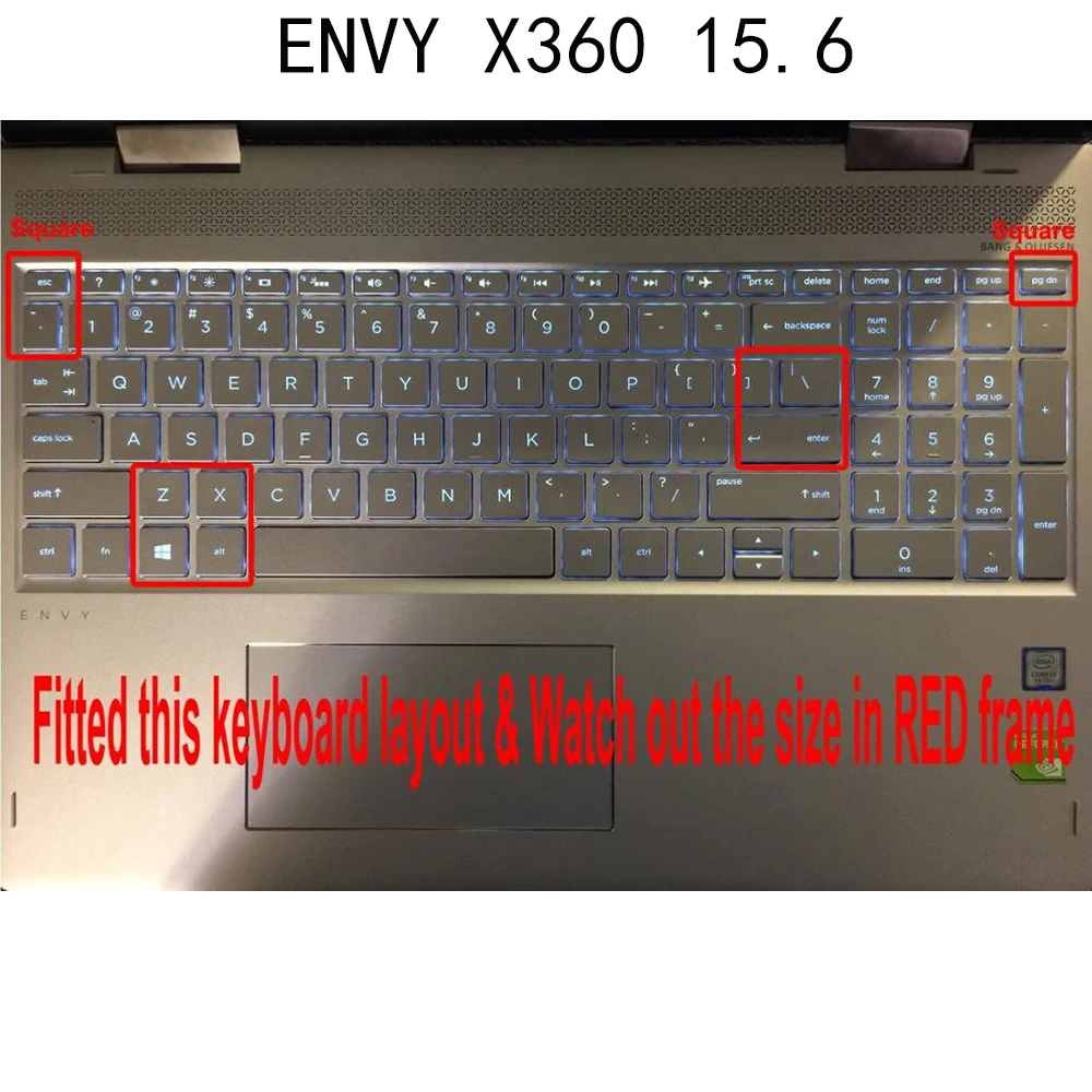 Klaviatūros Padengti Silikono TPU HP Envy 17t 17M 17.3 su x360 15-BW 15-BS ir Paviljono x360 15 15.6 colių Apsaugines odos Aiškiai