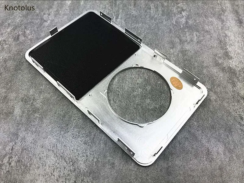Knotolus 5vnt sidabro spalvos reguliuojamo faceplate būsto padengti su skaidraus lęšio iPod 6 7 gen classic 80gb 120gb 160gb