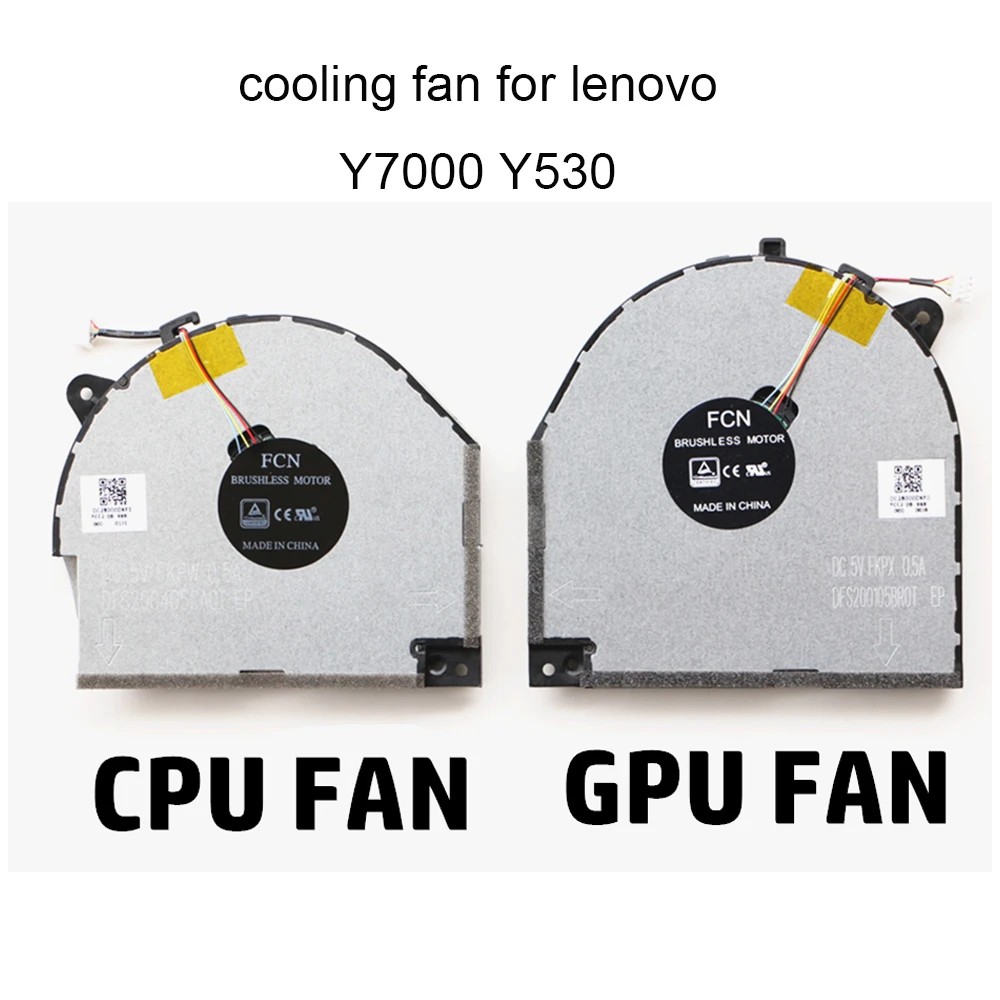 Kompiuterių Gerbėjai CPU Aušinimo Ventiliatorius Lenovo Legiono Y7000 Y530 Y530-15ICH DFS200105BR0T Nešiojamojo KOMPIUTERIO GPU Aušintuvo Radiato4 vielos Naujas