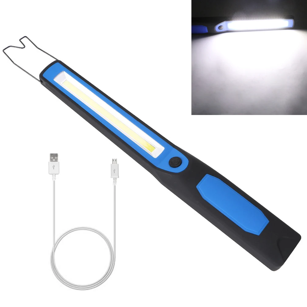 LED Darbinis Šviesos Su Kabliu Magnetinio USB Įkrovimo Magnetas Avarinis Žibintas Camping Dviračiu