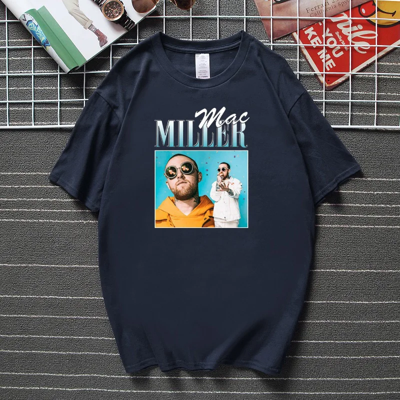 Labiausiai Dope Mac Miller T-shirt Juokinga Vintage marškinėliai Vyrams, Moterims Vasaros Streetwear Camisetas Aukščiausios Kokybės Medvilnės Unisex Marškinėlius