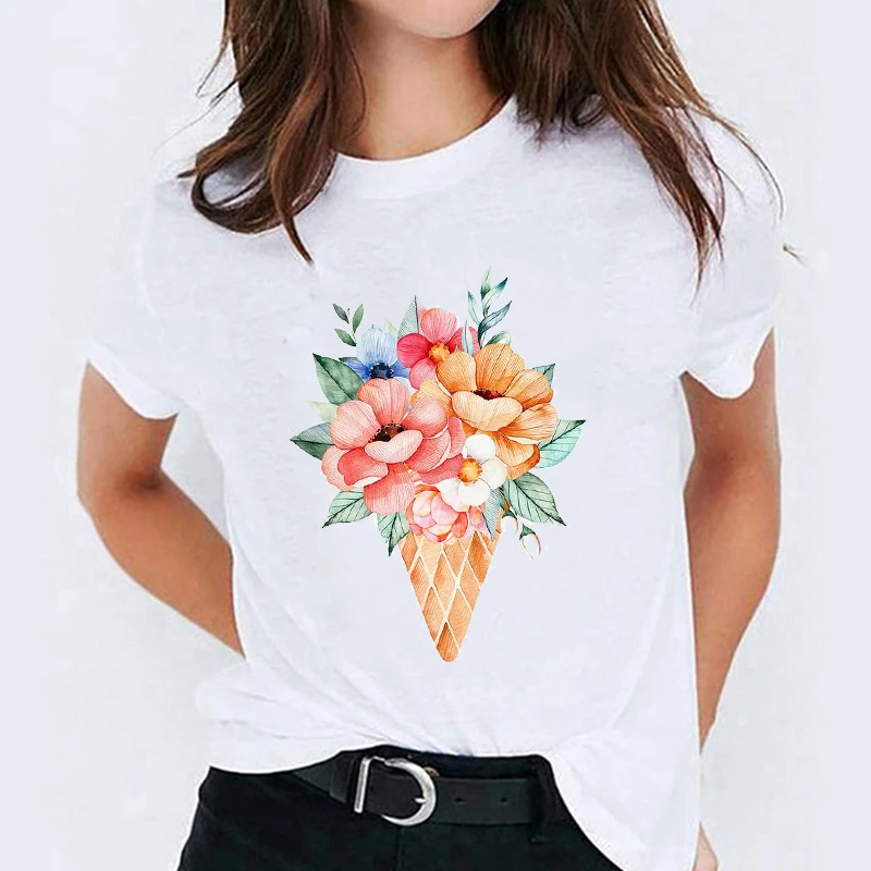 Lady T-marškinėliai Moterims Ananasų Dryžuotų Vaisių Mados Vasaros Rudens Ponios Spausdinti Viršuje Moterų Grafinis Marškinėliai Moteriška Tee Marškinėliai
