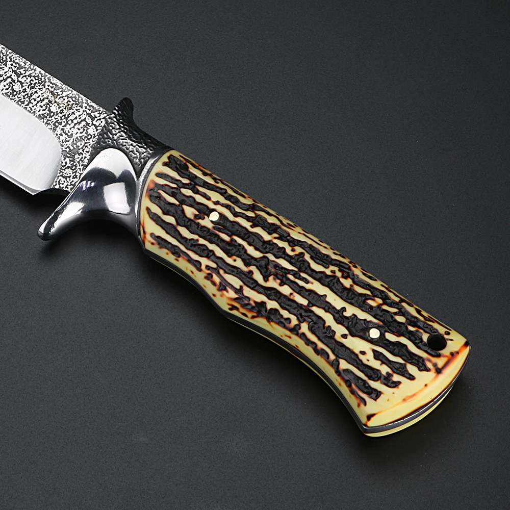 Lauko trumpas peilis laukinių išgyvenimo tiesus peilis aukštos kokybės medžioklės peilis fiksuotais ašmenimis peilis kempingas EDC peilis įrankis