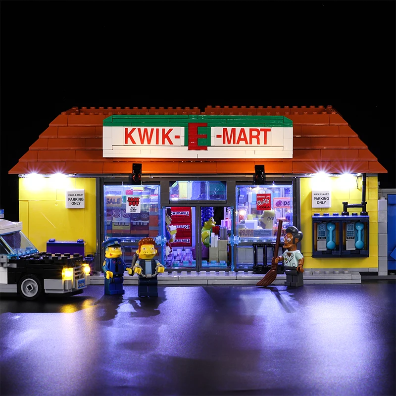 Led Šviesos Suderinamas su Lego 71016 Blokai Kūrėjas, Miesto Gatvės 16004 Simpsonų Kwik-E-Mart 
