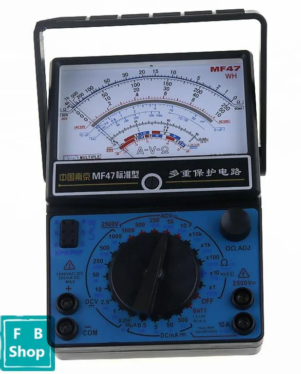 MF47 AC DC Voltmeter Ammeter Ohmmeter Multimetras Analoginis