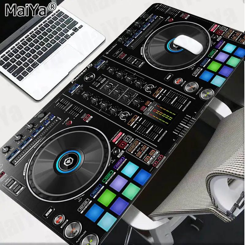 Maiya Derliaus Cool DJ muzikos Nešiojamas Žaidimų Pelės Kilimėlis Nemokamas Pristatymas Didelis, Mouse Pad Klaviatūros Kilimėlis