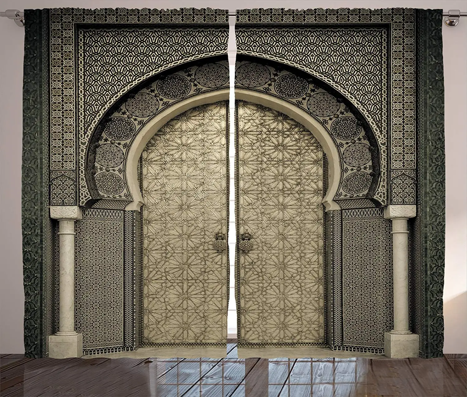 Maroko Užuolaidos Metų Vartų Geometrinis Modelis Duris Dizaino Įėjimo Architektūros Rytų Stiliaus Kambarį Miegamojo Puošimas