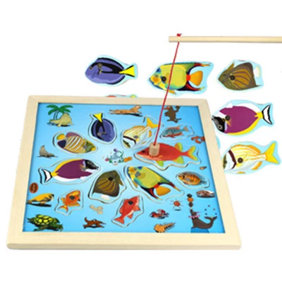 Mediniai Magnetiniai Žvejybos Žaislas Švietimo Žaislas Įspūdį Pagerinti Vaikų Rankas-apie Sugebėjimą Magnetiniai Priedai Patalpų Lauko Žaislas