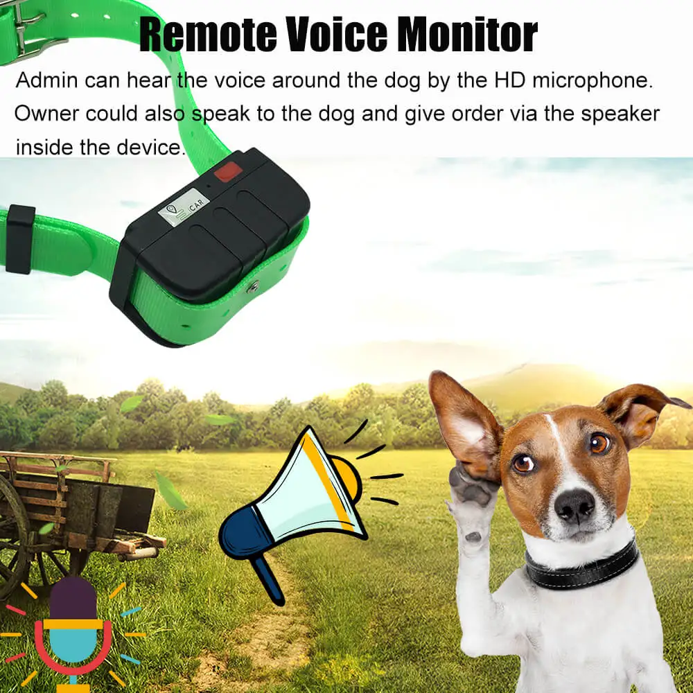 Medžioklinis Šuo GSM Apykaklės 4000 Mah Vandeniui GPS Tracker Stabdžių Prarado Pet Locator