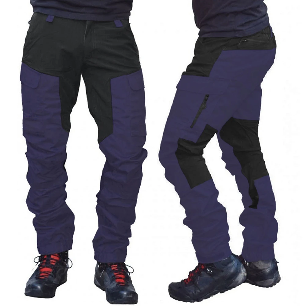 Men ' s Multi Kišenės Krovinių Haremo Kelnės Hip-Hop Streetwear Kelnės Vyriškos Kelio Ziajać Slim Treniruotės Darbą Pieštuku Kelnes Jogger