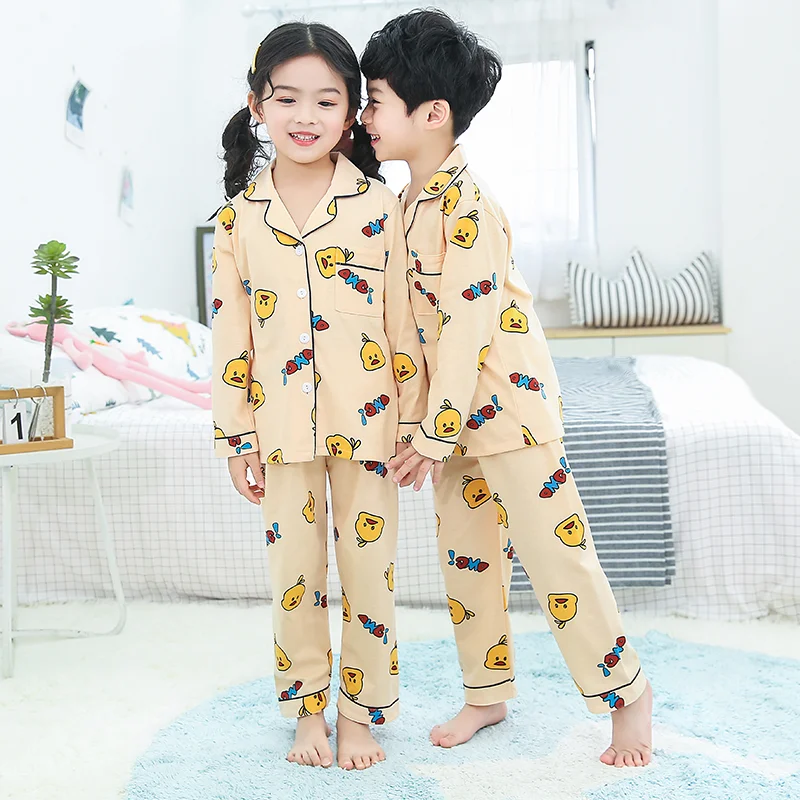 Mergaičių naktiniai marškiniai, pižamos 2020 M. Pavasarį, Rudenį ilgomis Rankovėmis Vaikų Sleepwear Nustatyti medvilnės Pižama Nustatyti Berniukų Pižamos Rinkiniai Vaikams Tracksuit