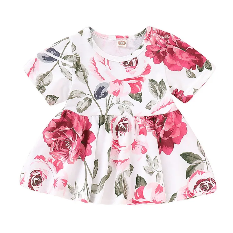 Merginos kostiumas vasaros 2019 naujas medvilnės Baby Mergaičių Gėlėti Apkarpyti Viršūnes+Skylę Džinsinio audinio Kelnės Jean Bamblys Vaikams Drabužių Rinkiniai #3A18