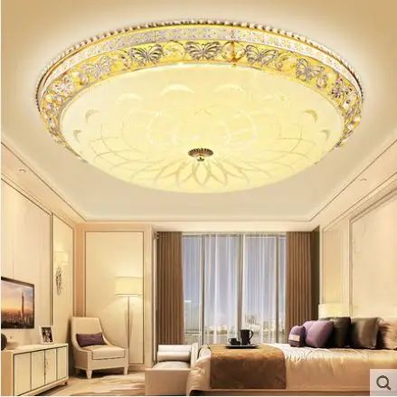 Miegamojo lempa paprasta, modernios led lubų šviestuvas turas kambarį atmosferą namuose kristalų lempos šiltas kambarys lempos