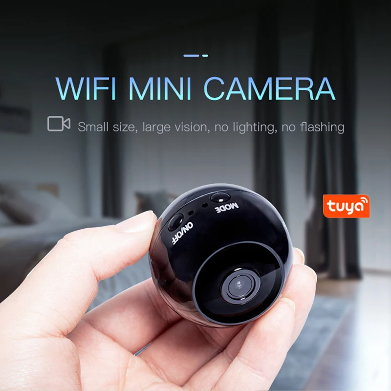 Mini Belaidės WIFI IP TT56 Stebėjimo Kamerą Belaidžio 1080P HD Naktinio Matymo Smart WIFI Nuotolinio Namų Patalpų Tinklo Kameros