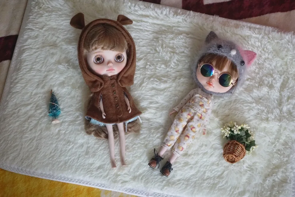 Mini kilimų Doll House Baldai lėlės priedai BJD blyth 1/6 lėlės, žaislai mergina žaisti namuose