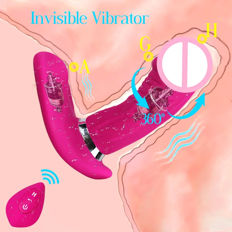 Moterų Masturbator Sukasi Dvigubai Motorinių Nešiojami Dildo G Spot Vibracijos Kelnaitės Vaginos Stimuliatorius Vibratorius Moterims Sekso Žaislai