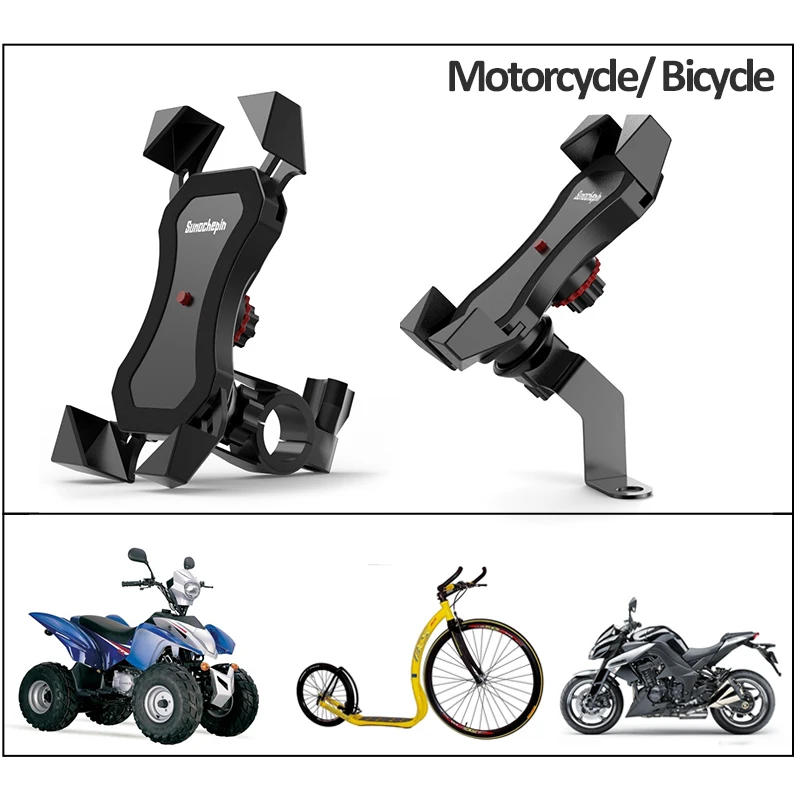 Motociklų, Dviračių Moto Nuoma Telefono Navigacijos Laikiklis Paramos rankenos galinio vaizdo Veidrodėlio tvirtinimo Apkaba-Laikiklis, skirtas 