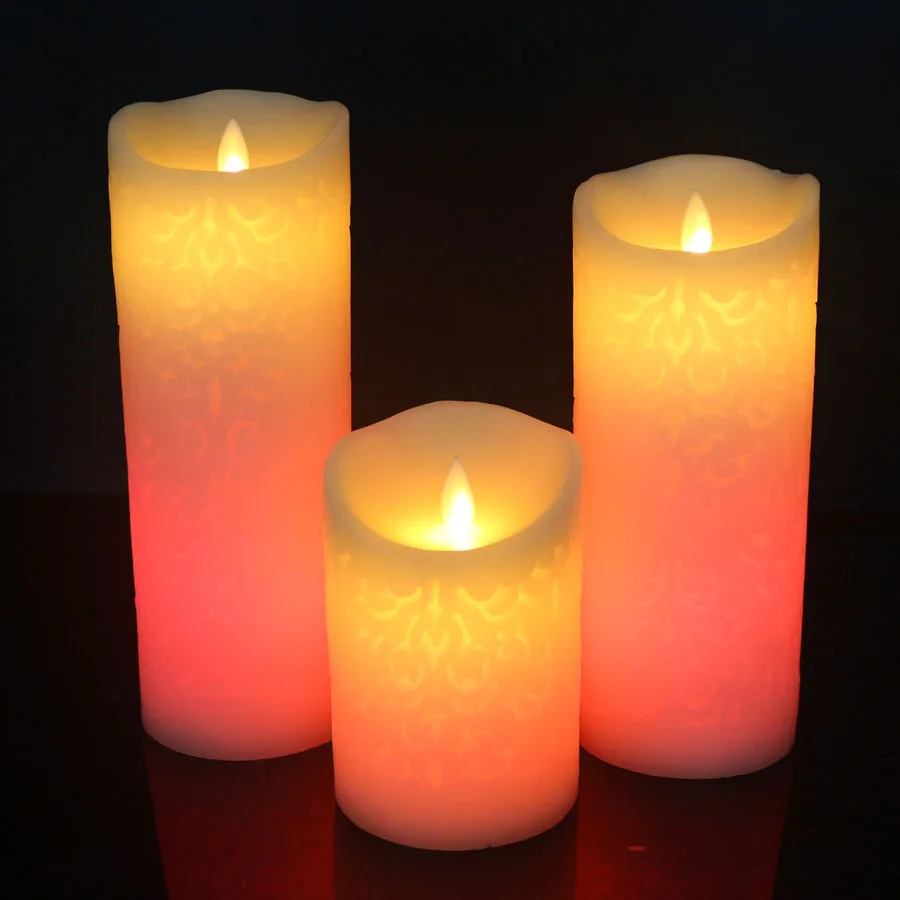 Mycyk Pakeisti Spalva Gradientas LED Žvakės 18 Nuotolinio Valdymo Elektroninių Flameless Kvėpavimo Žvakė Naktį Žibintai Vestuves Dekoras
