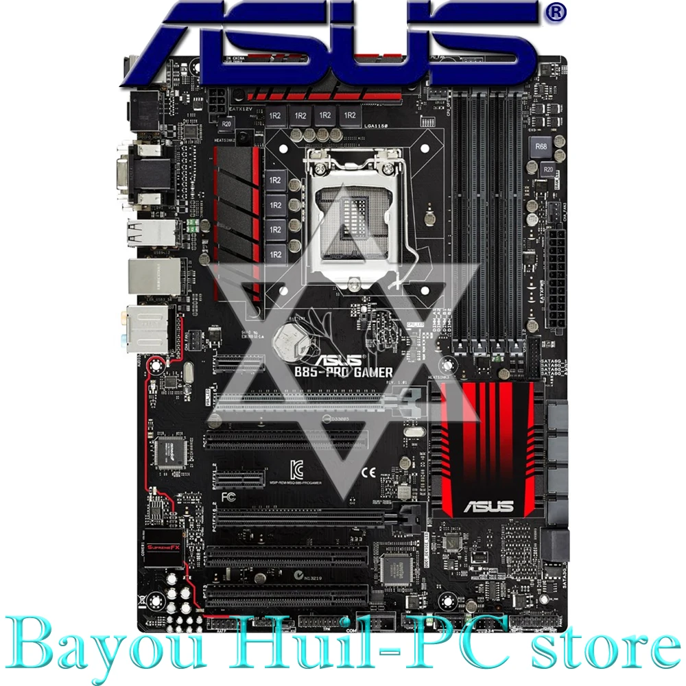Naudojami ASUS B85-PRO GAMER LGA 1150 DDR3 32GB USB 3.0 Intel i3 i5 i7 22nm, CPU HDMI B85 darbastalio plokštė