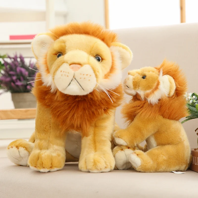 Naujas Huggable Modeliavimas Mielas Liūtas Pliušiniai Žaislai Aukštos Kokybės Animacinių filmų Simba Karalius Liūtas Minkštas Iškamšos Lėlės Vaikams Mergaitėms Dovanų