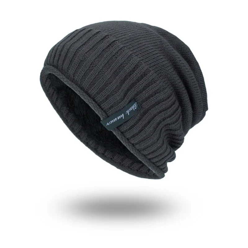 Naujas Vyrų Žiemos Skrybėlę Mados Vilnos Slidinėjimas Beanies Kepurės Šiltas Megztas Beanie variklio Dangčio skrybėlės vyrų Gorros Invierno Cappelli HE54