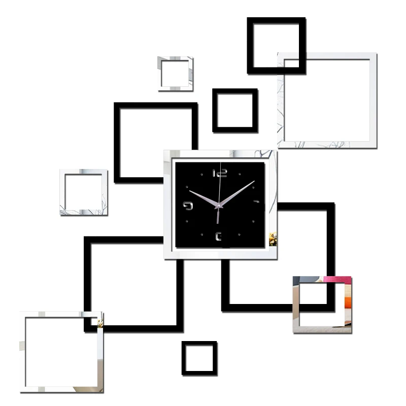 Naujas akrilo laikrodis namų puošybai kvarciniai laikrodžiai Kambarį saugus, modernus dizainas, didelis skaitmeninis žiūrėti lipdukas